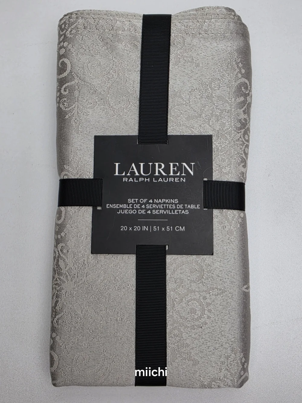 Lauren Ralph Lauren Silver Napkin Set - 4 Pack